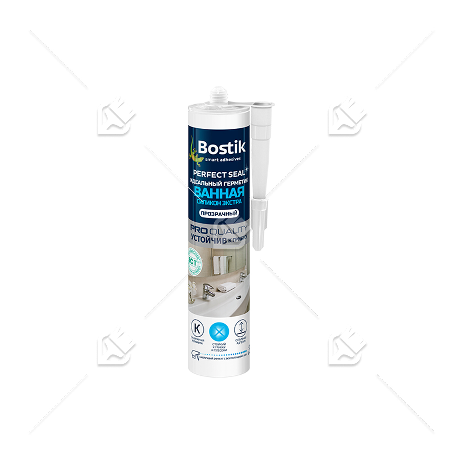 Герметик силиконовый для ванной Bostik Perfect Seal Экстра прозрачный 280 мл