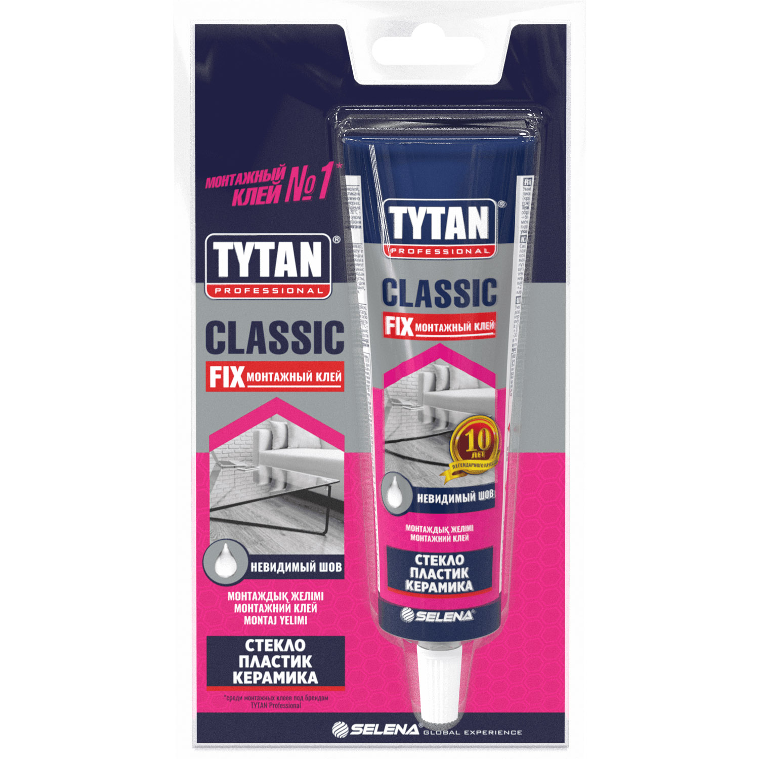 Клей монтажный универсальный Tytan Professionall Classic Fix прозрачный 100 мл