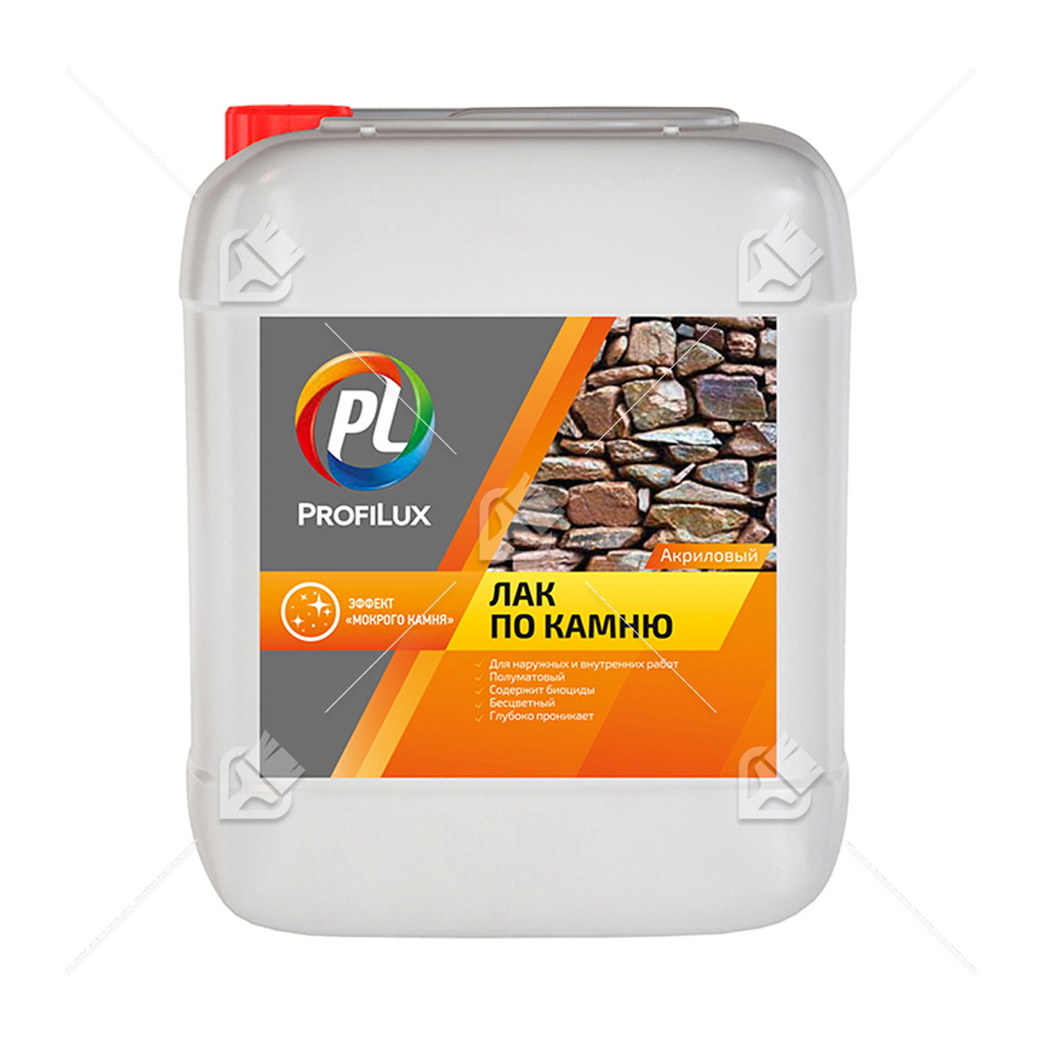 Лак по камню акриловый Profilux полуматовая 5 л