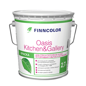 Краска OASIS KITCHEN & GALLERY A мат 2,7л