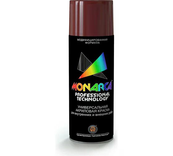 Краска универсальная аэрозольная акриловая Eastbrand Monarca RAL 8017 шоколадно-коричневая 520 мл.