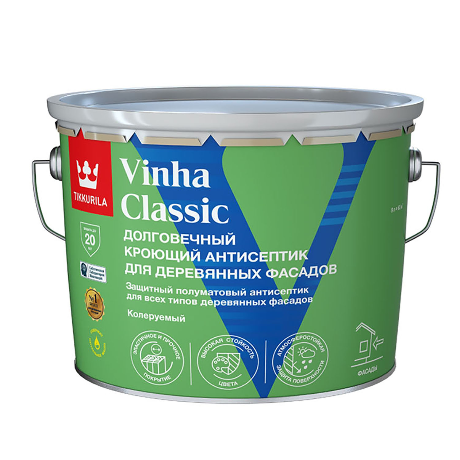 Антисептик кроющий Tikkurila VINHA CLASSIC WA полуматовый 9л