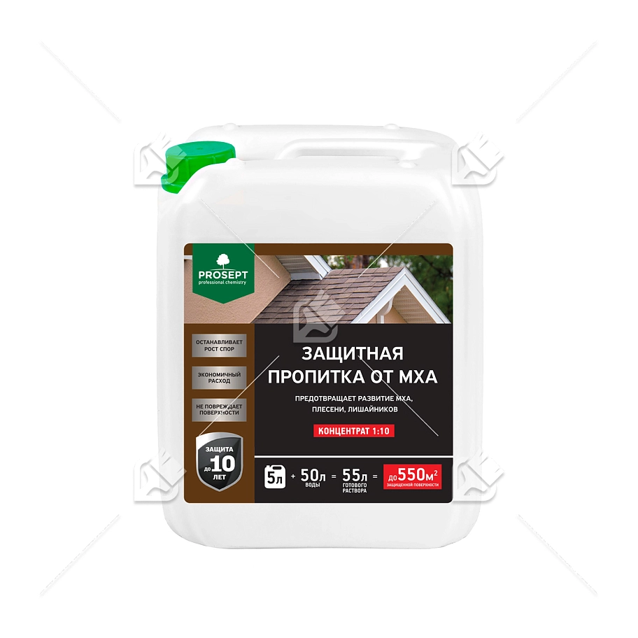 Защитная пропитка от мха Prosept концентрат 1:10 5 л