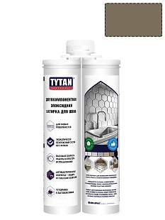 Затирка эпоксидная двухкомпонентная Tytan Professional светло-коричневая 400 г