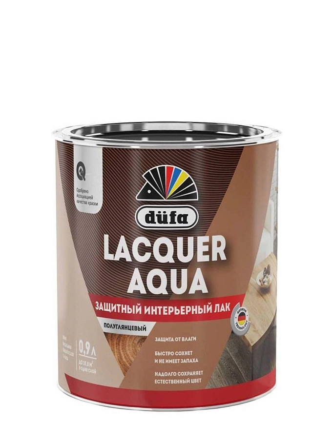 Лак интерьерный Dufa Lacquer Aqua полуглянцевый 0,9 л