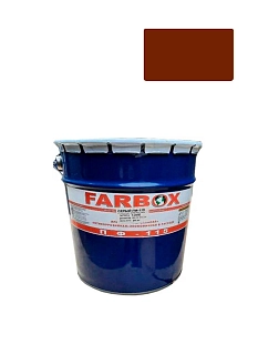 Эмаль ПФ-115 ТУ Farbox (ТПО ЛКМ) красно-коричневая 20 кг