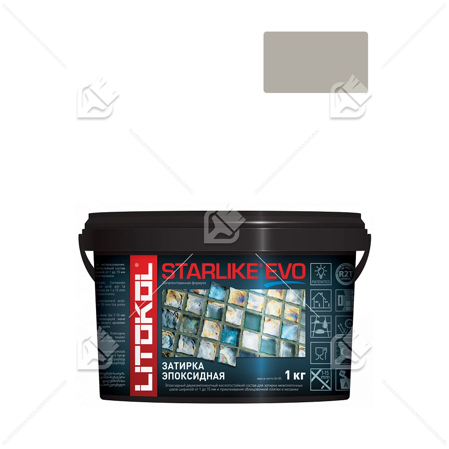 Затирка эпоксидная Litokol Starlike Evo S.113 нейтральный 1 кг.