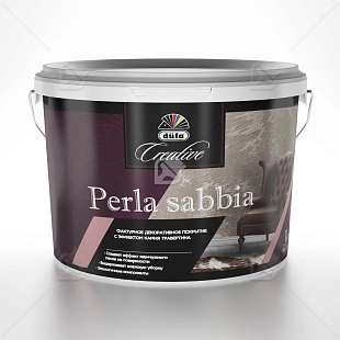 Покрытие декоративное Dufa Creative Perla Sabbia эффект жемчужных песчаных вихрей база ARGENTO LC-001 1 кг. 