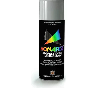 Краска универсальная аэрозольная акриловая Monarca RAL 7046 Серый (Телегрей 2) 520 мл.