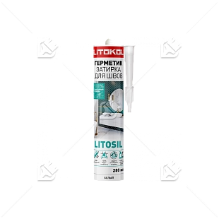 Герметик санитарный силиконовый Litokol Litosil черный графит 280 мл