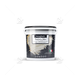 Штукатурка декоративная NovaTech Traverta Mix эффект камня травертина 8 кг
