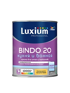 Краска для кухни и ванной Luxium Professional Bindo 20 полуматовая база BC 0,9 л