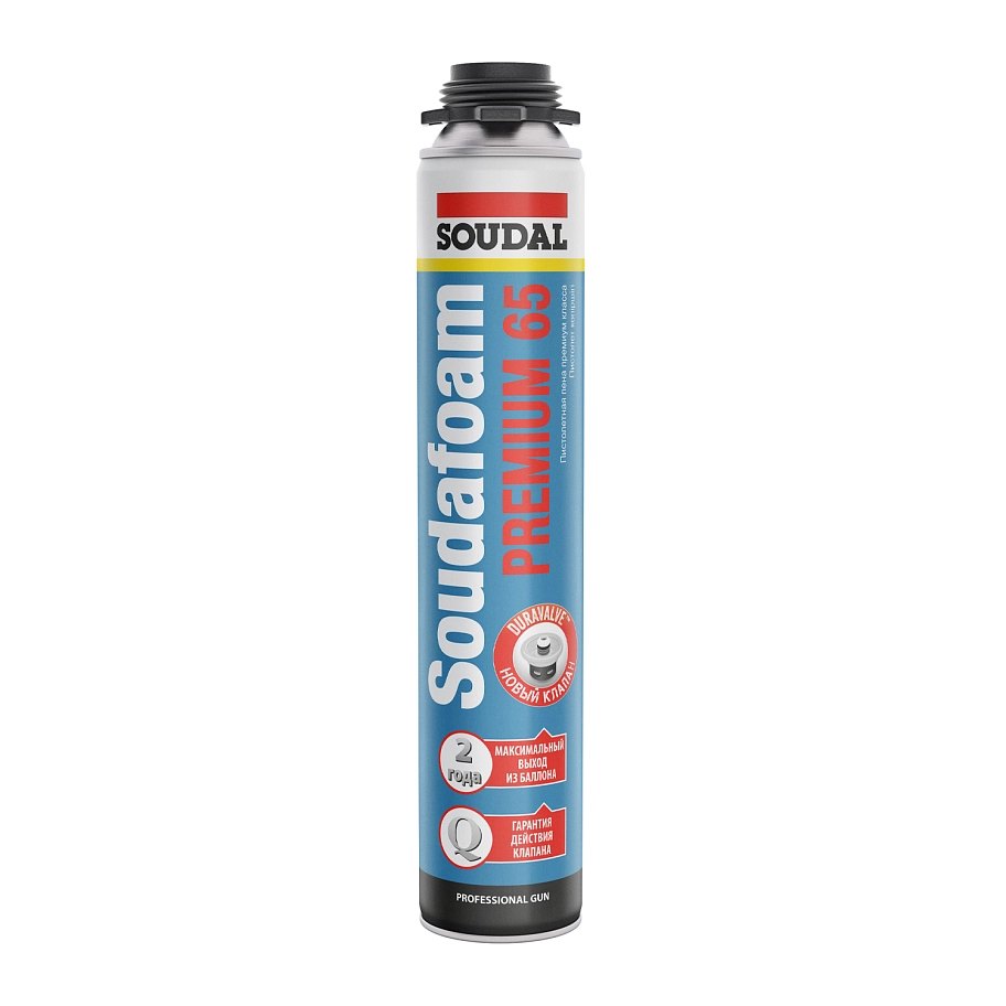 Пена профессиональная Soudal Soudafoam PREMIUM 65 820 мл