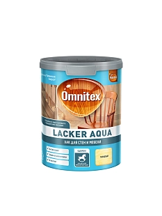 Лак для дерева на водной основе колеруемый Omnitex Lacker Aqua 70 глянцевый 1 л