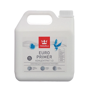 Грунтовка Tikkurila EURO PRIMER 3л