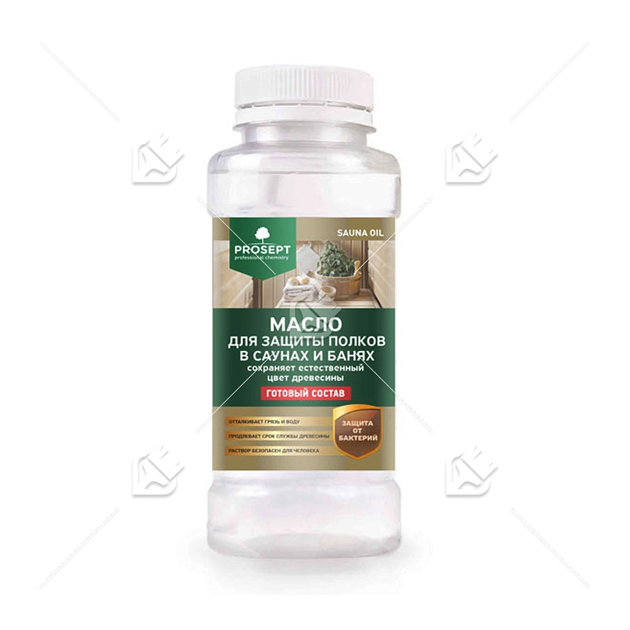 Масло для защиты полков Prosept Sauna Oil 0,25 л.