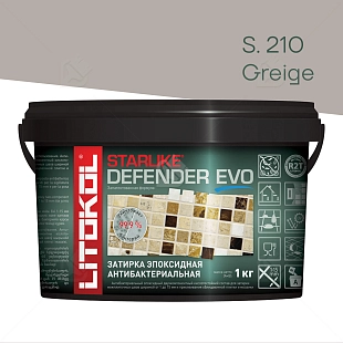 Затирка эпоксидная Litokol Starlike Defender Evo S.210 серо-бежевый 1 кг.