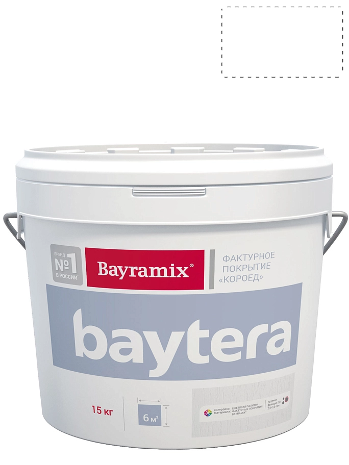 Bayramix Baytera крупная фракция (К) 2,5-3 мм,текстурное покрытие для фасадных и интерьерных работ («мокрая стена»,«короед») (15кг)