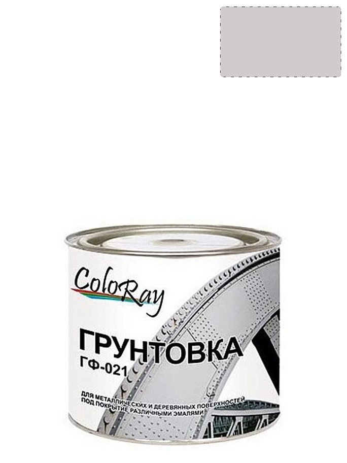 Грунт ГФ-021 по металлу и дереву Краски Черноземья серый 3 кг.
