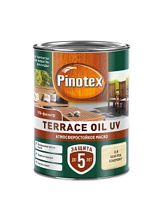 Масло для защиты древесины атмосферостойкое Pinotex Terrace Oil UV бесцветное 0,9 л