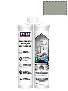 Титан затирка эпоксидная, серый хаки (400г)