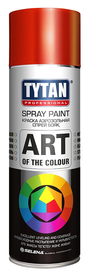Краска универсальная аэрозольная акриловая Tytan Professional Art of the colour RAL 3020 красная 400 мл.