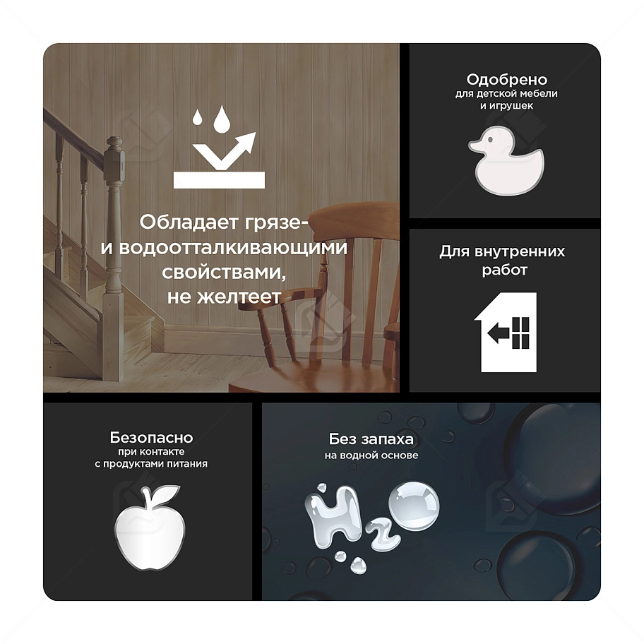 Лак для дерева на водной основе колеруемый Pinotex Lacker Aqua 70 глянцевый 9 л. 