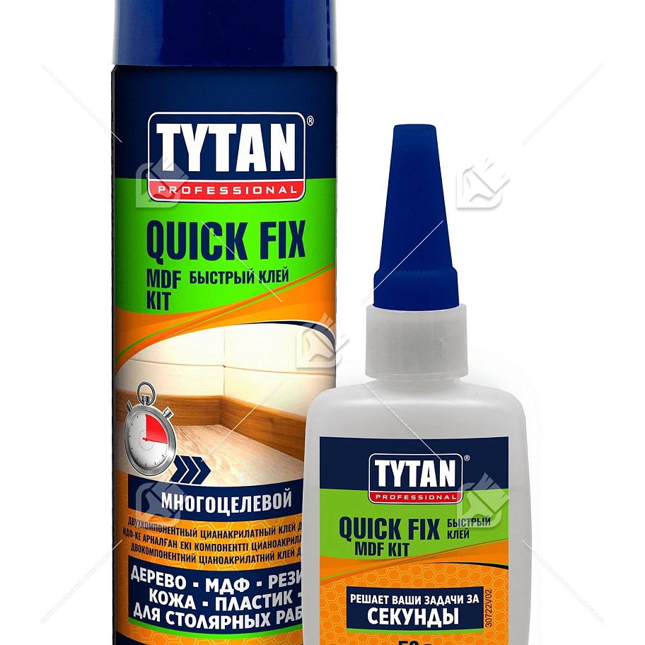 Двухкомпонентный цианакрилатный клей для МДФ Tytan Professional 400 мл. / 100 мл.