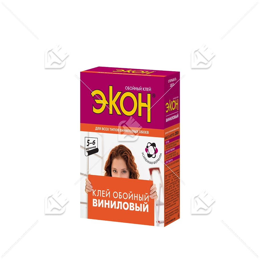 Клей обойный для виниловых обоев Экон Виниловый 200 гр.