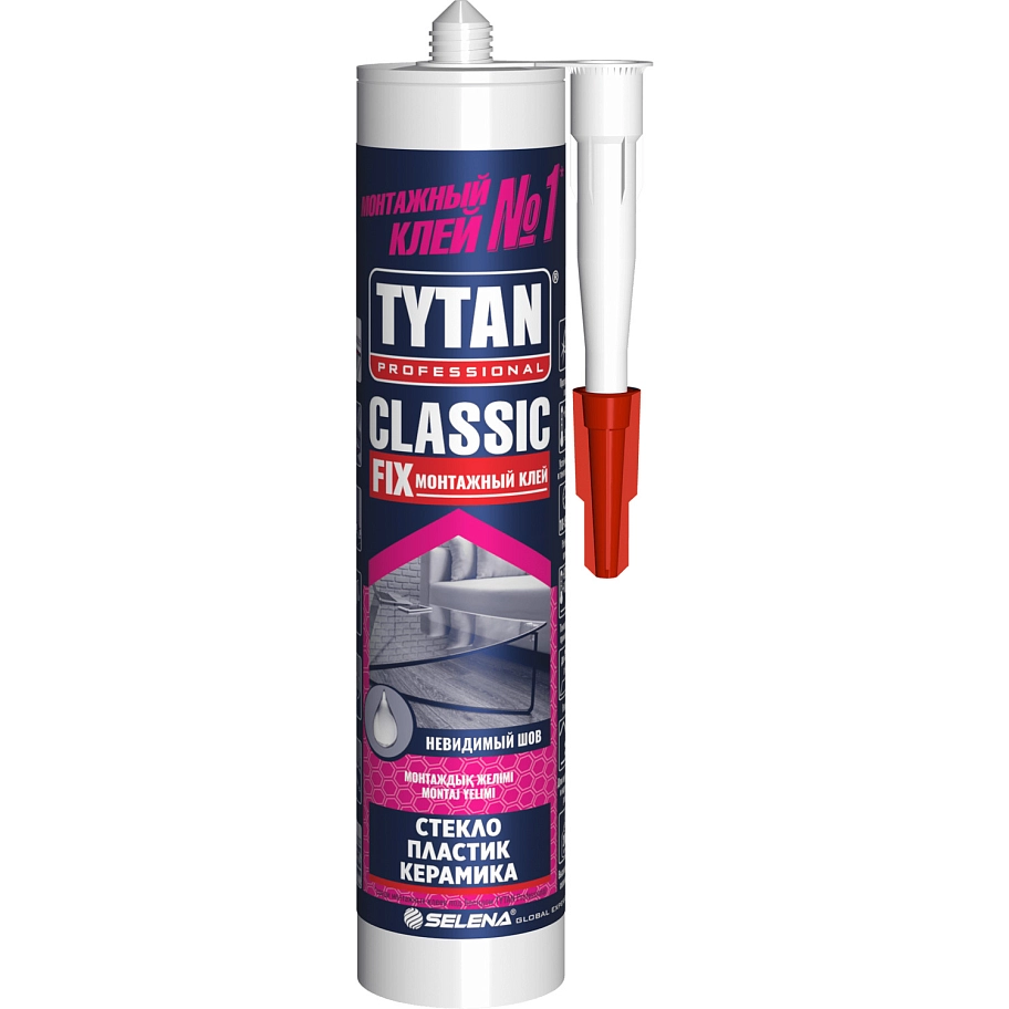 Клей монтажный универсальный Tytan Professionall Classic fix прозрачный 310 мл