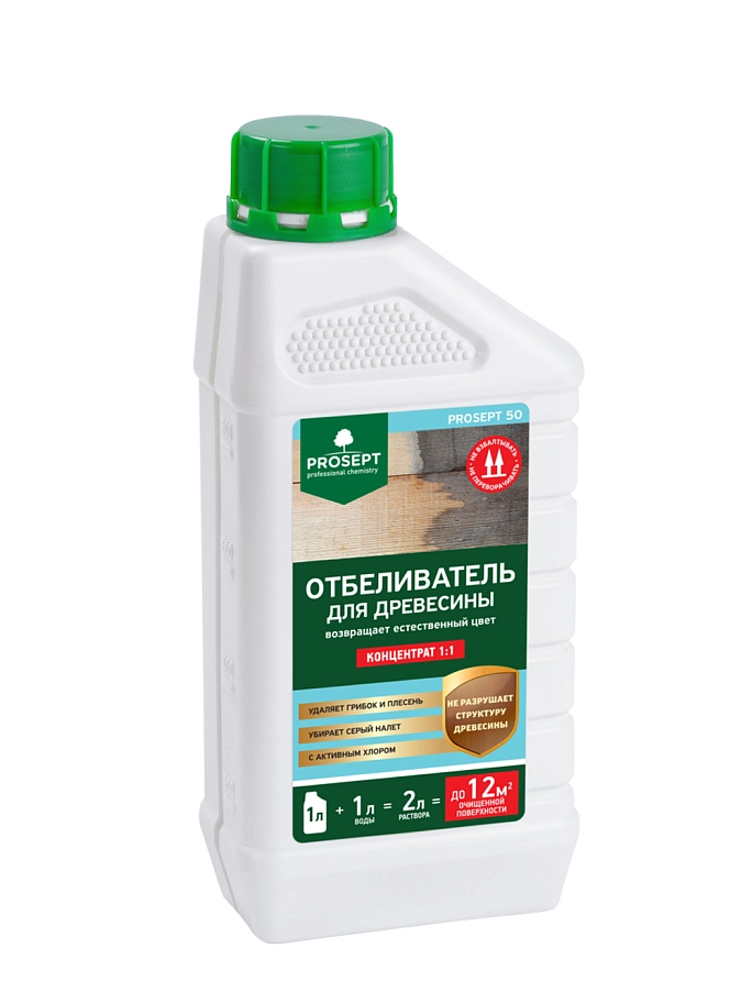 Состав отбеливающий для древесины Prosept 50 концентрат 1:1 1 л.