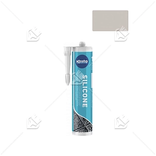 Герметик силиконовый санитарный нейтральный Kesto Silicone 40 серый 310 мл