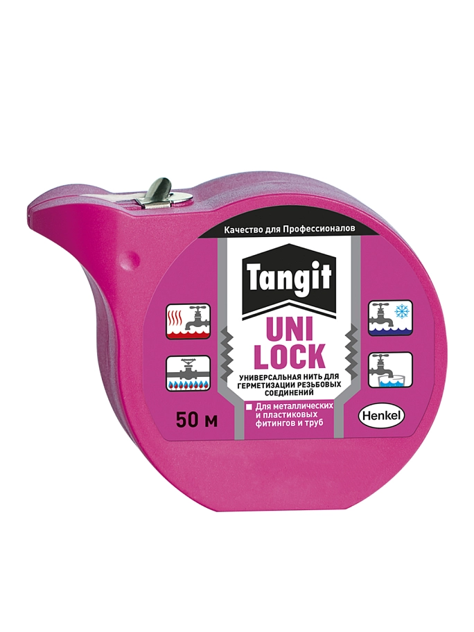 Нить-герметик для герметизации труб полиамидная Tangit Uni-Lock 50 м. в шоу-боксе