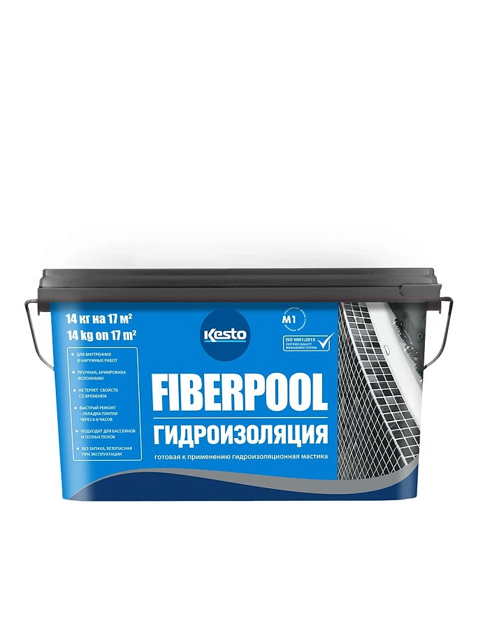 Мастика гидроизоляционная Kesto Fiberpool 14 кг