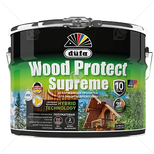 Пропитка декоративная для защиты древесины Dufa Wood Protect Supreme орех 9 л