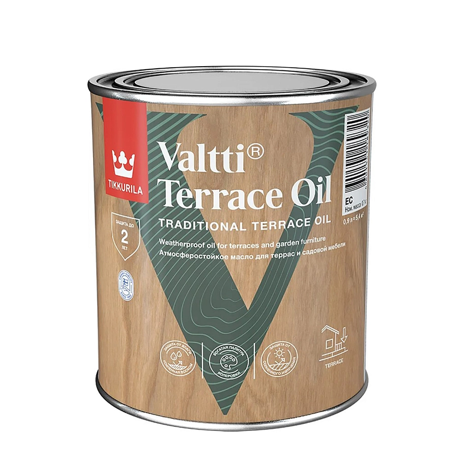 Масло для террас Tikkurila VALTTI TERRACE OIL EC 0,9 л