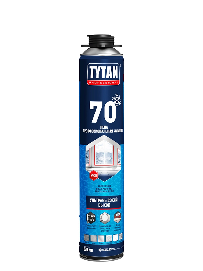 Пена профессиональная Tytan Professional 70 зимняя 870 мл.