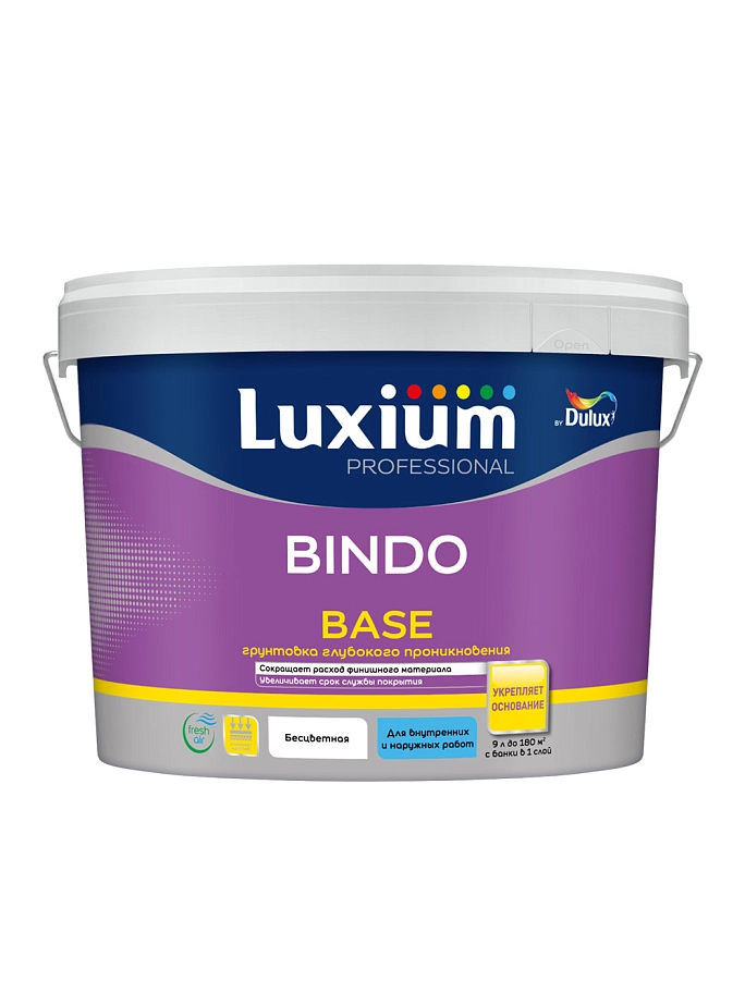 Грунт универсальный водно-дисперсионный Luxium Professional Bindo Base 9 л