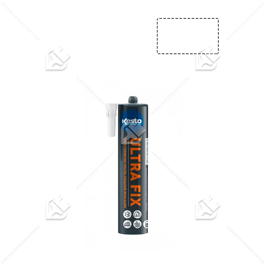 Клей герметик ультра сильный Kesto Ultra Fix белый 310мл.
