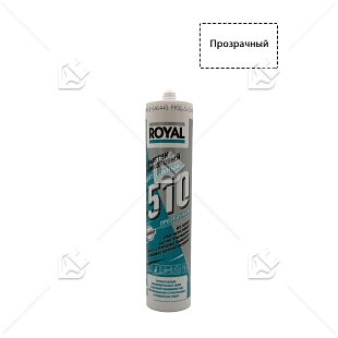 Герметик силиконовый нейтральный ROYAL 510 прозрачный 280 мл