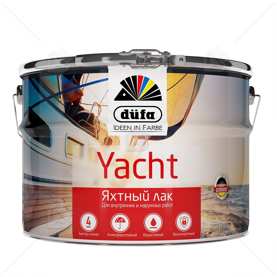 Лак яхтный алкидно-уретановый Dufa Yacht глянцевый 10 л