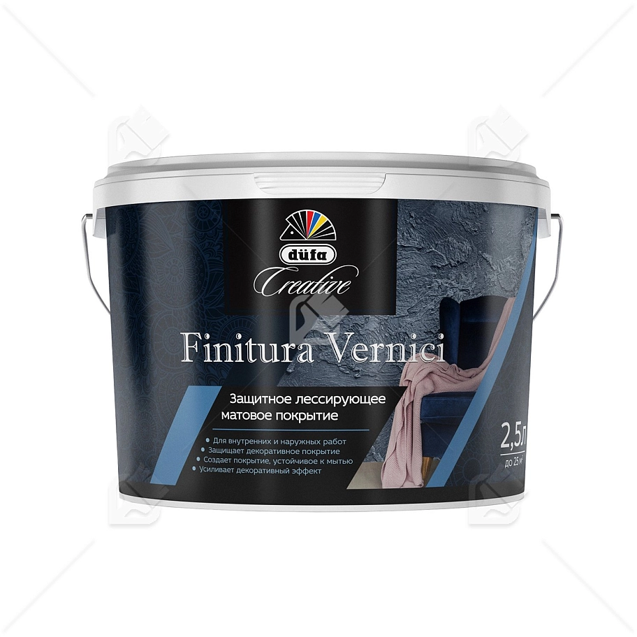 Защитное лессирующее матовое покрытие Dufa Creative Finitura Vernici 2,5 л.