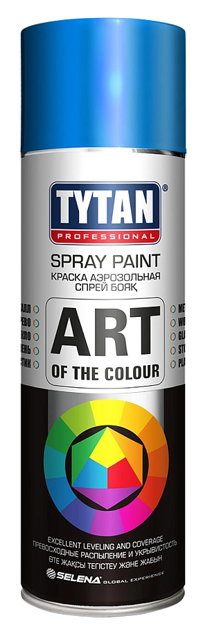 Краска универсальная аэрозольная акриловая Tytan Professional Art of the colour RAL 5010 синяя 400 мл.