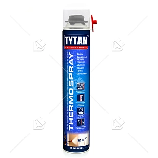Теплоизоляция напыляемая профессиональная Tytan Professional THERMOSPRAY 870 мл. 