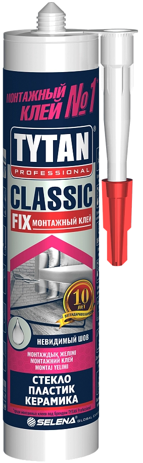 Клей монтажный универсальный Tytan Professionall Classic Fix прозрачный 280 мл