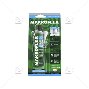 Герметик силиконовый санитарный Макрофлекс SX101 прозрачный 70 мл