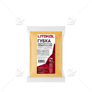 Синтетическая губка для уборки цементной и полимерной затирки Litokol