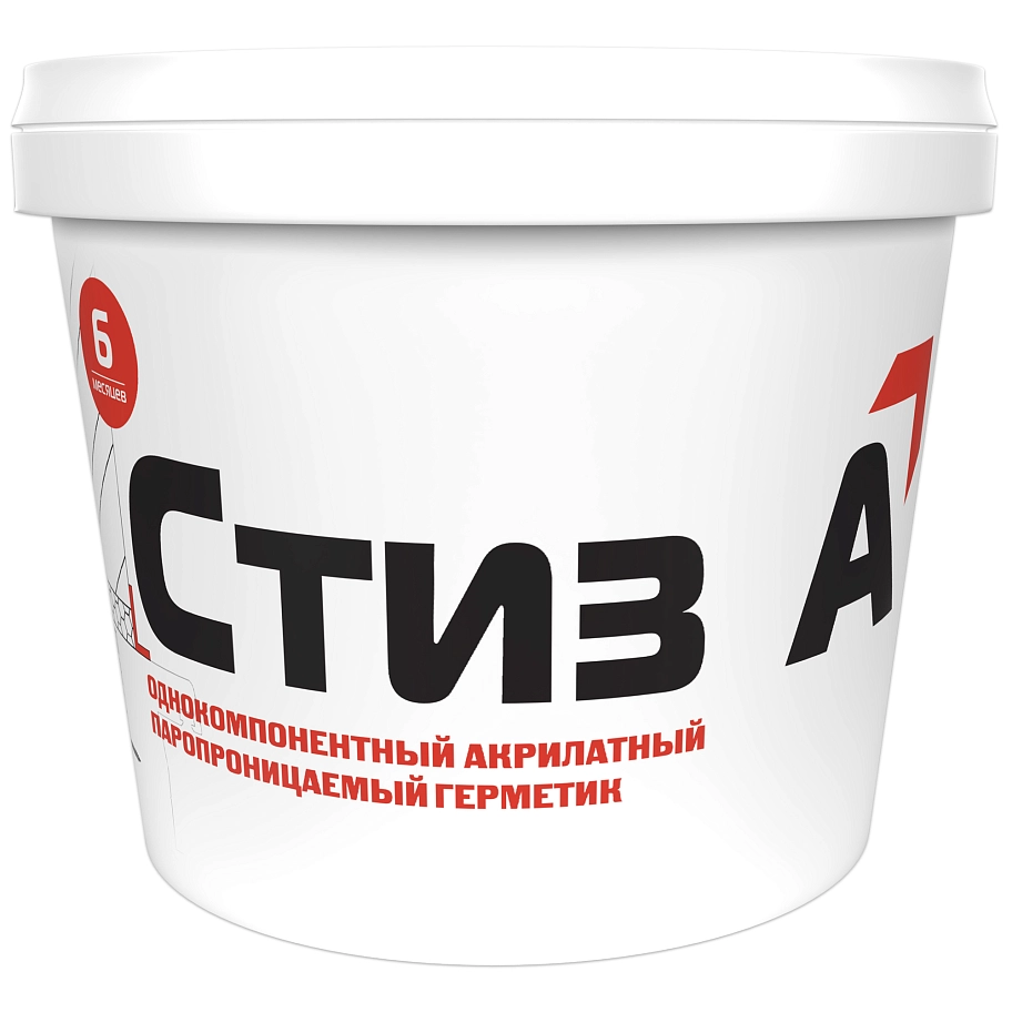 Герметик акрилатный паропроницаемый Сази Стиз А белый 3 кг