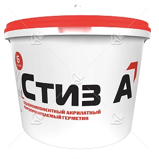 Герметик акрилатный паропроницаемый Сази Стиз А 7 кг
