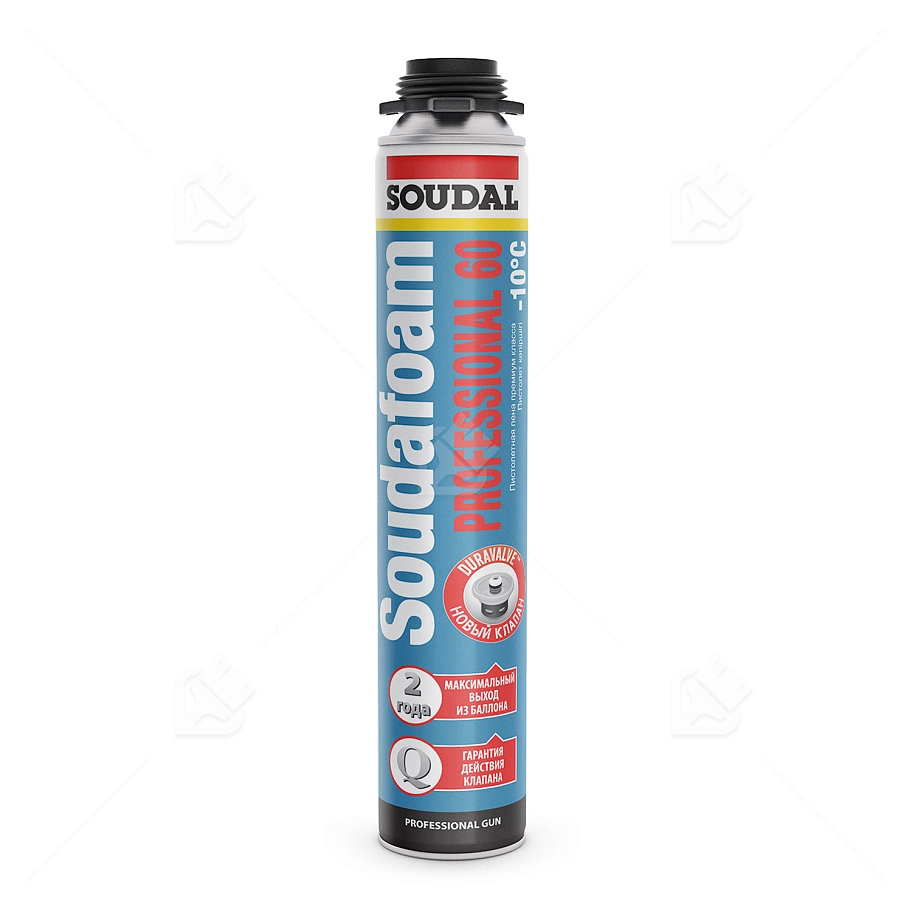 Пена профессиональная Soudal Soudafoam Professional зимняя 750 мл. выход 60 л.